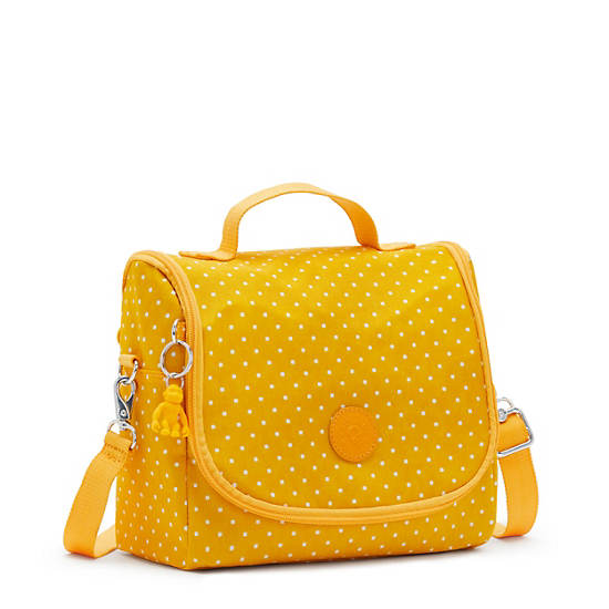 Kipling New Kichirou Printed Lunch Bag Bags Soft Dot Yellow | CA 2159VR